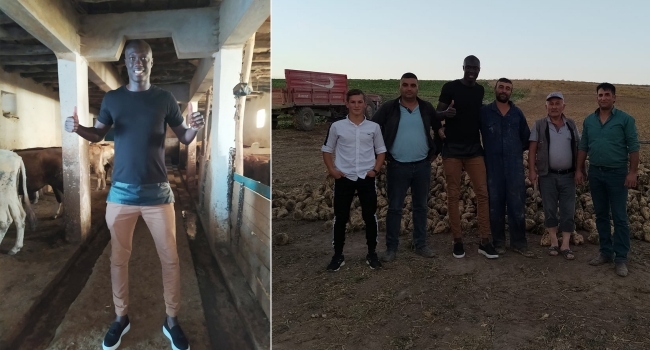Sivassporlu Samassa bir gününü köyde geçirdi