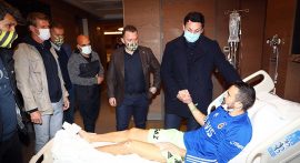 Harun Tekin'e moral ziyareti