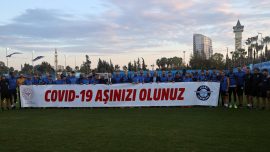 Adana Demirspor'dan aşılama kampanyasına destek