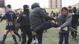 Tekirdağ'da amatör maçta çıkan kavgaya polis müdahale etti