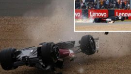 Formula 1'de korkutan kaza