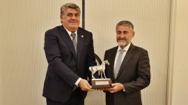 Hazine ve Maliye Bakanı Nebati TJK Başkanı Adalı'yı kabul etti