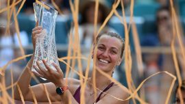 Miami Açık Tenis Turnuvası'nda tek kadınlar şampiyonu Kvitova