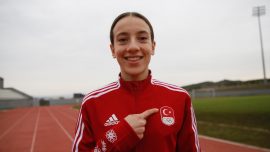 Milli atlet Ayça Fidanoğlu Almanya'da kişisel en iyi derecesini yaptı