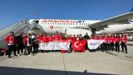 2023 VIRTUS Global Oyunları'nda mücadele edecek özel sporcular Fransa'ya uçtu