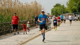 Ankara Yarı Maratonu Mogan Gölü Park Alanı'nda koşuldu