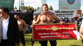 47. Geleneksel Yapraklı Yağlı Güreşleri'nde başpehlivan Tanju Gemici oldu