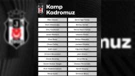 Beşiktaş'ta Tirana maçı kamp kadrosu belli oldu