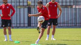 Samsunspor'da Muhammed Gümüşkaya ilk antrenmanına çıktı