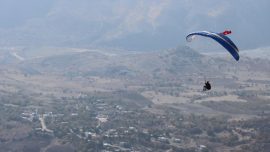 Fransız sporcu Adıyaman'da yamaç paraşütü uçuşlarına katıldı